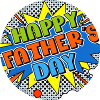 Image 1 of 👨‍👧‍👦 Happy Father’s Day 10-Inch 3D UV Printed Metal & Wood Door Sign Collection