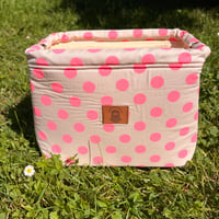 Image 2 of Sac Osiris Neon Pois (jaune, violet, rose)