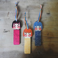 Image 3 of wood girl decoration set - grumpies