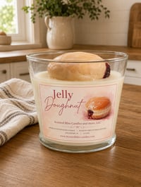 Glazed Jelly Doughnut wickless candle 