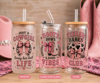 Image 3 of Cowgirl Coquette Glass Tumbler Collection
