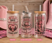 Image 4 of Cowgirl Coquette Glass Tumbler Collection