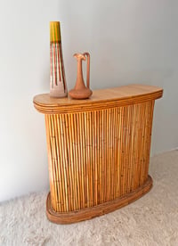 Image 3 of BARRA DE BAR DE BAMBÚ, AÑOS 70