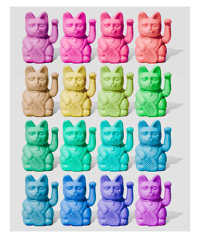 ⋆｡‧˚ Rainbow Maneki Neko ˚‧｡⋆