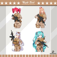 Image 1 of USMC x Waifus V.2 / Stickers 