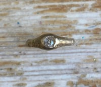 Image 2 of Brass ring with Cubic Zirconia 