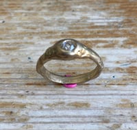 Image 3 of Brass ring with Cubic Zirconia 