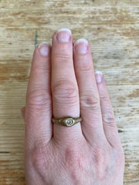 Image 5 of Brass ring with Cubic Zirconia 