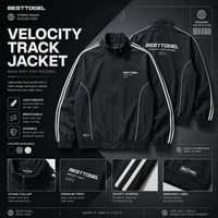 Image 3 of BESTTOGEL - Velocity Track Jacket - Timeless