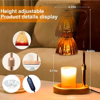 Image 3 of GOLD/OMBRE Adjustable Candle Lamp