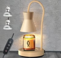 Image 2 of Black or Beige Adjustable Candle Lamp