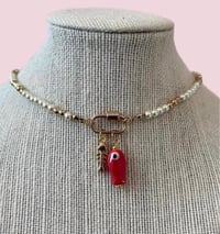 Image 4 of Red Fish Charm Necklace 