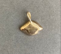 Image 5 of Brass Averting Eye on a coral strand 