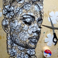 Image 4 of Floral Face Wall Hanging