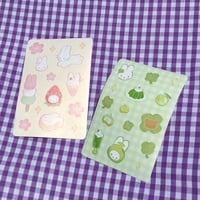 Image 2 of Sakura Bunny Sticker Sheet
