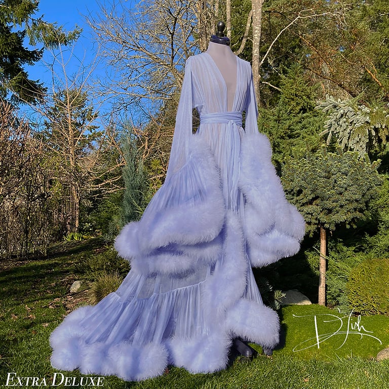 "Bleu Clair" Cassandra Dressing Gown Pre-Order