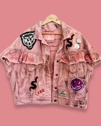 Image 3 of VOLANT FESTIVAL GILET ¥ VINTAGE WESTE ¥ TIGER ¥ UNISEX ¥ UPCYCLED ¥ IBIZA