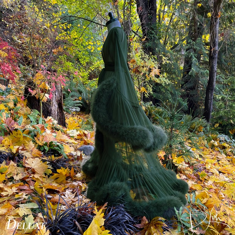 Olive "Cassandra" Dressing Gown Pre-Order Image 2