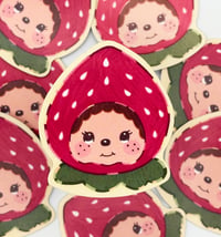 Strawberry Monchhichi Sticker