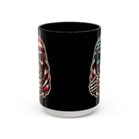 Image 2 of Patriotic Skull American Flag Coffee Mug – 15oz