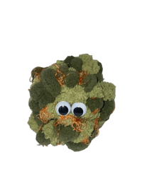 Afghani Bullrider Buddie - Handcrafted Crochet Cannabis Nug Plush | Cannabis Crochet
