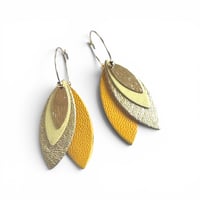 Image 1 of Boucles TILDA Jaune