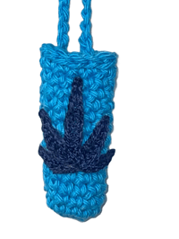 Image 1 of Lighter Holder w/ Strap - Blue on Blue