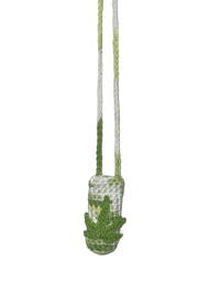 Image 3 of Lighter Holder w/Strap - Green on Marble