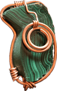 Malachite Amulet: Sacred Objects Collection 