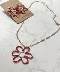 Sketch Bloom, Red, White, Gold