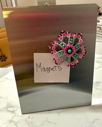 Tropical Bloom, Large, Pink, Blue
