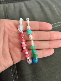 Image 2 of Freshwater Pearl And Gemstone Necklace 