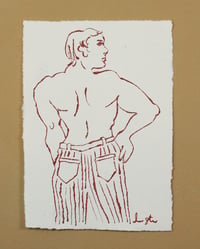 Monotype (original piece ) - a guy