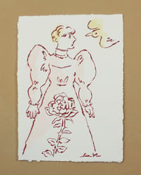 Copy of Monotype (original piece ) - rose pink