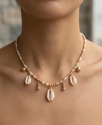 Image 1 of Mixed Shell Charm Necklace 