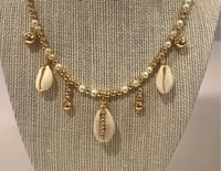 Image 2 of Mixed Shell Charm Necklace 