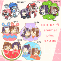 Image 1 of 【EXTRAS】OLD KO-FI Wangxian pins