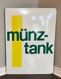 Image 2 of Vintage (ca. 1960s) German (Enamel) British Petroleum (BP) "Münztank" Advertising Sign