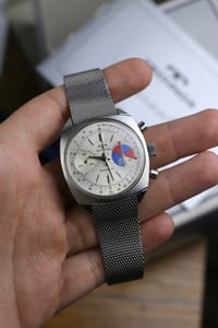 Image 2 of 1970s Technos Sportsgraph Regatta -  Landeron 248 chronograph movement - Freshly Service - Full Set