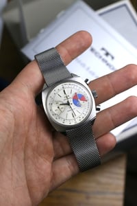 Image 4 of 1970s Technos Sportsgraph Regatta -  Landeron 248 chronograph movement - Freshly Service - Full Set