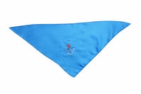Image 3 of Threadella Studio Blue Embroidered Angel Dog Bandana, Soft Cotton Bib for Small & Medium Dogs