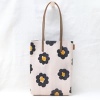 Image 3 of Jamie Soft Tote black flowers