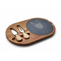 Image 2 of Engraved Cat Wine Charcuterie Board