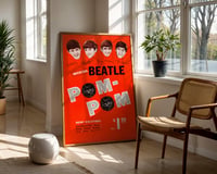 Image 2 of Official Beatle Pom-Pom Poster — Vintage Beatles Pop Culture Advertising