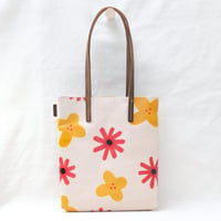 Image 1 of Jamie Soft Tote red and yellow flowers