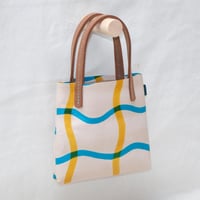 Image 2 of Jamie Soft Tiny Tote squiggly lines