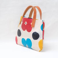 Image 5 of Jamie Soft Tiny Tote 4 petals with dots