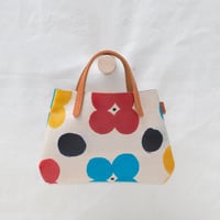 Image 1 of Jamie Soft Tiny Tote 4 petals with dots