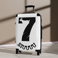 Image 2 of SIUUUU Graphic Suitcase –Goat # 7 Bold Numbered Travel Carry-On