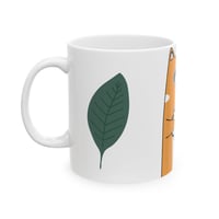 Image 3 of Cute Cat Coffee Mug – Orange Cat Holding Mug Ceramic Cup (11oz & 15oz)